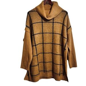 Denim&Co cowl neck sweater M/L